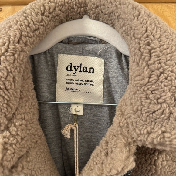 Dylan Light Brown Sherpa Oversize Jacket - Picture 2 of 3